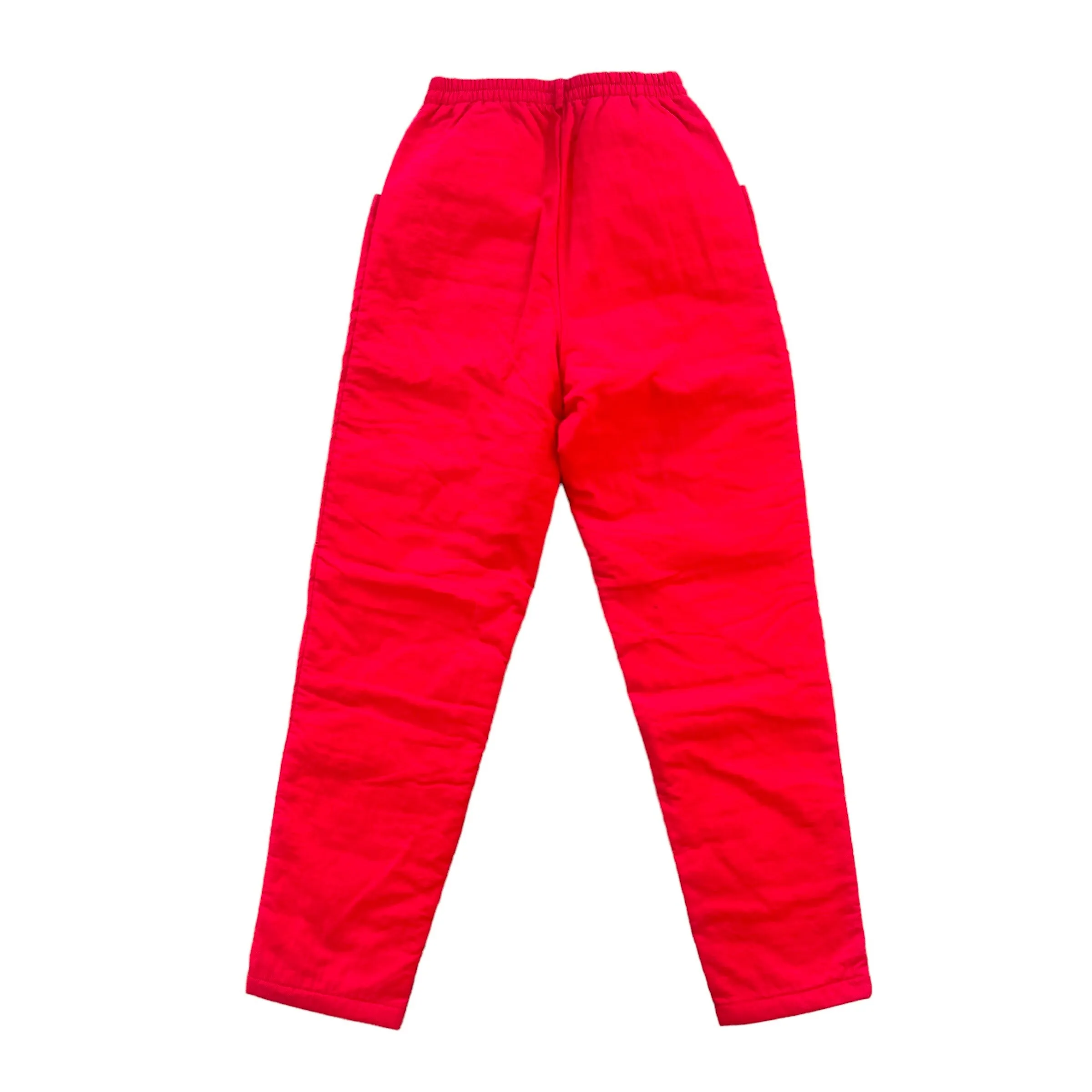 1980s Red Waterproof Bottoms  8-10Y