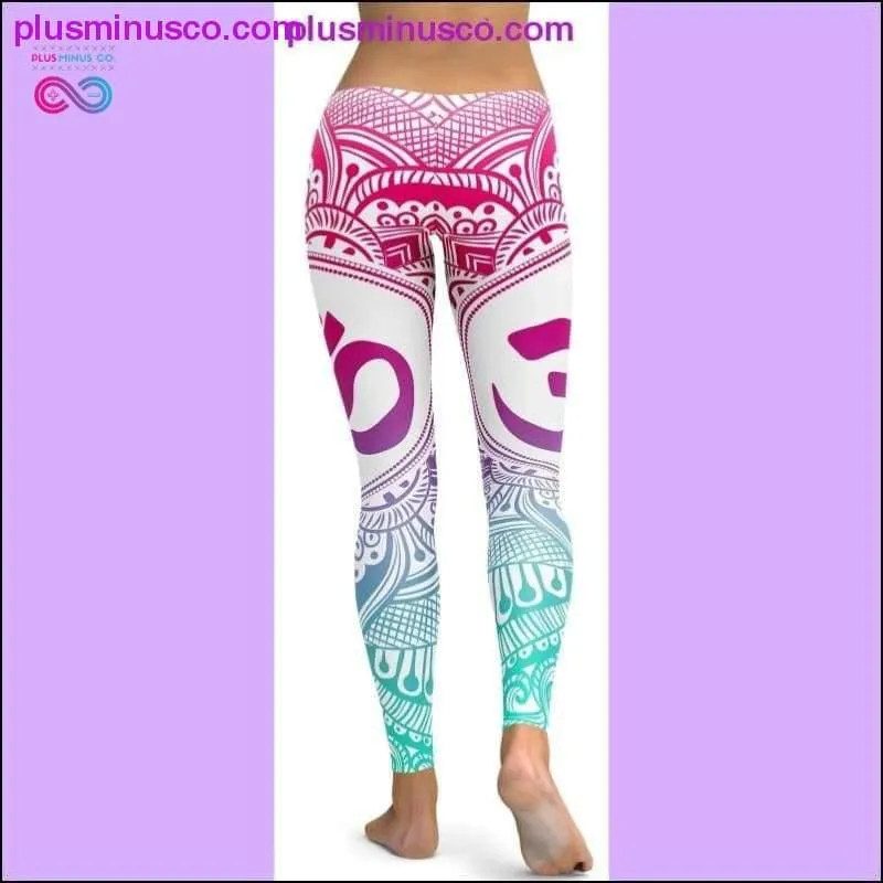 3D printed Paisley Mosaic women's yoga Skinny leggings