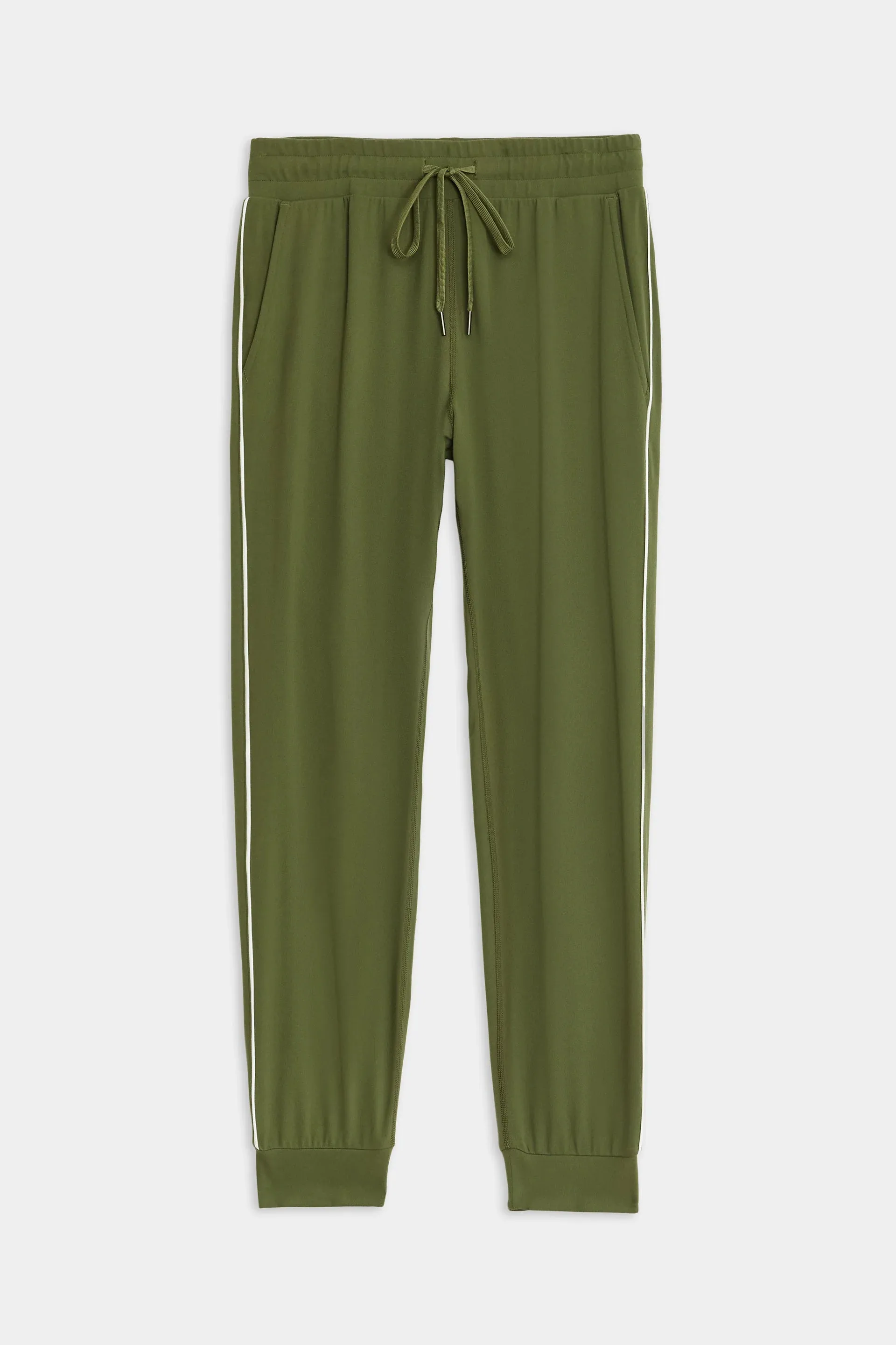 Airweigth Jogger with Piping: Olive