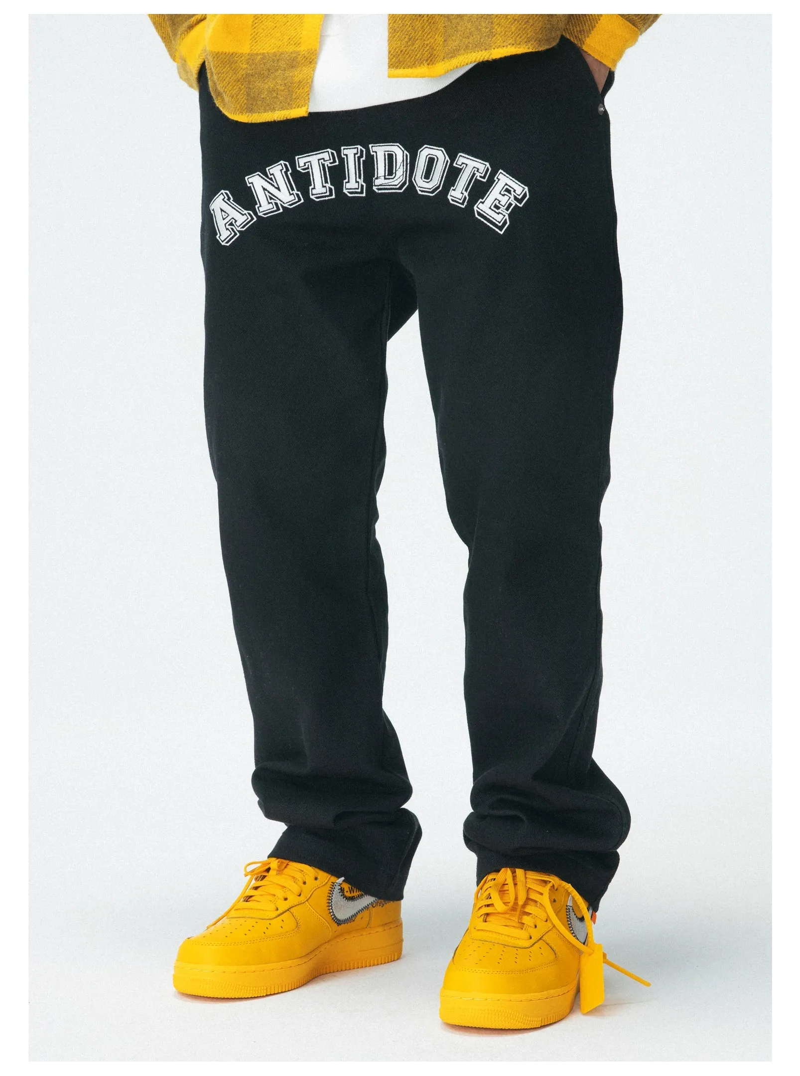 ANTIDOTE Embroidered LOGO Trousers