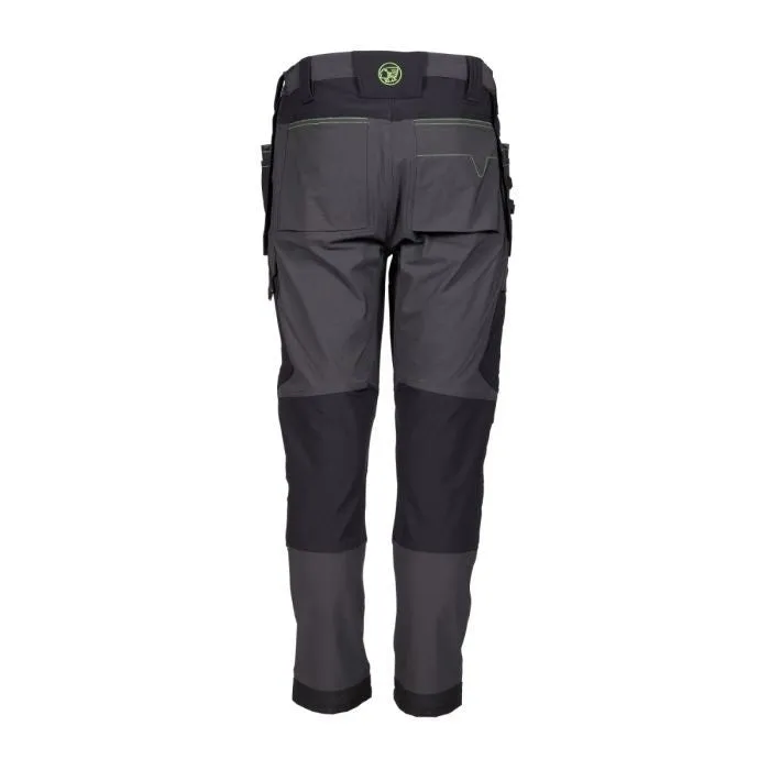 Apache Calgary 4 Way Stretch Slim Fit Work Trousers Grey/Black