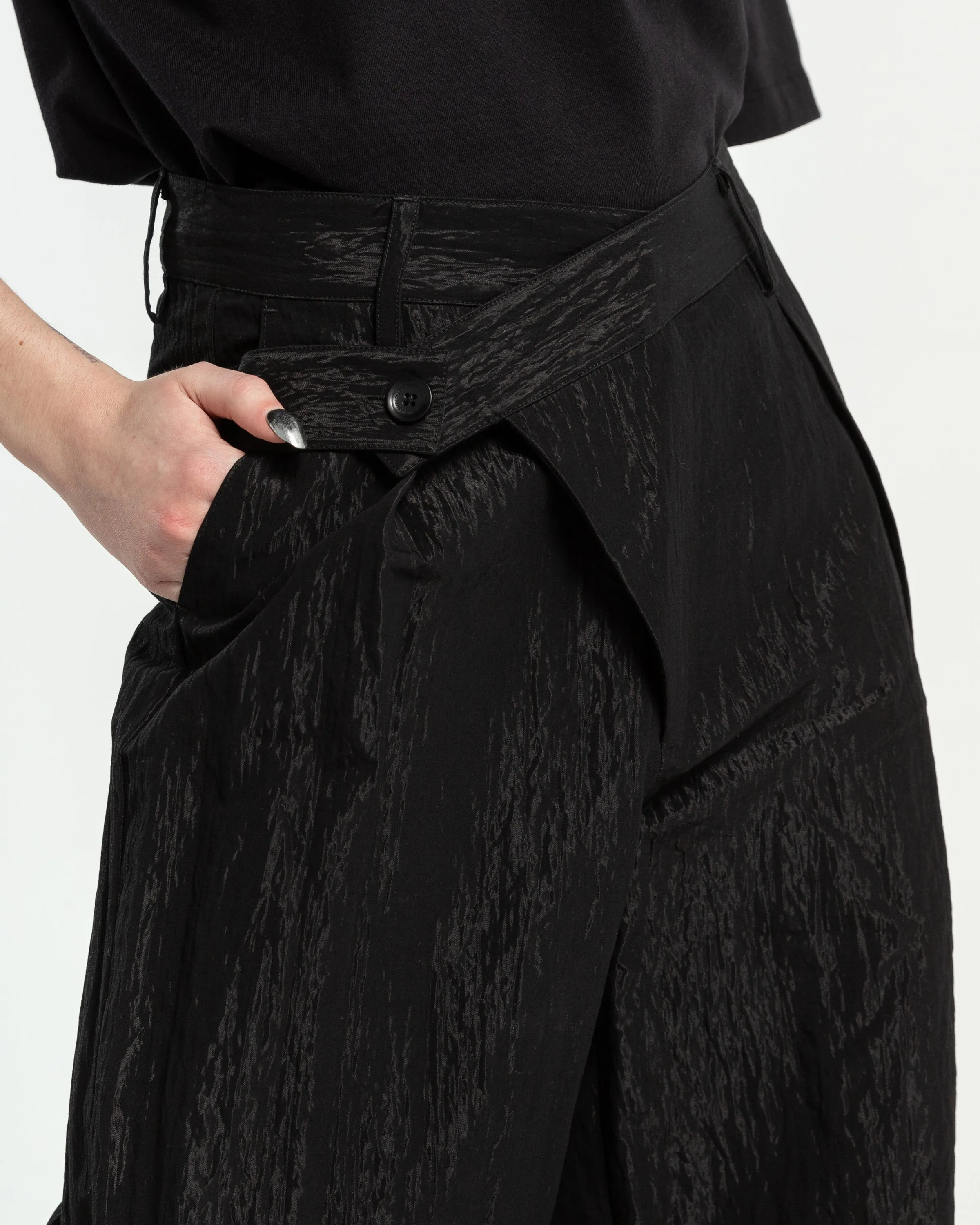 Asymmetric Pants in Black