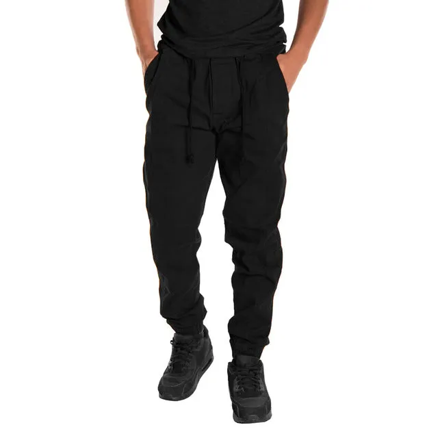 Autumn Fashion Mens Cotton Pants Male Trousers