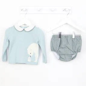 AW Foque Boys Polar Bear Knitted Jumper and Jam Pants