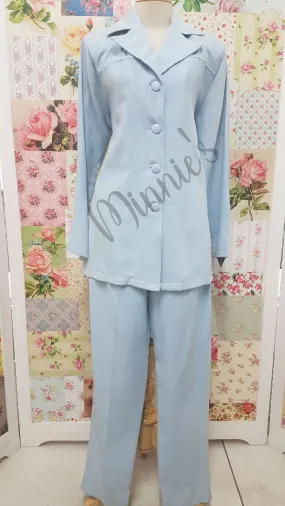 Baby Blue 2-Piece Pants Set BS086