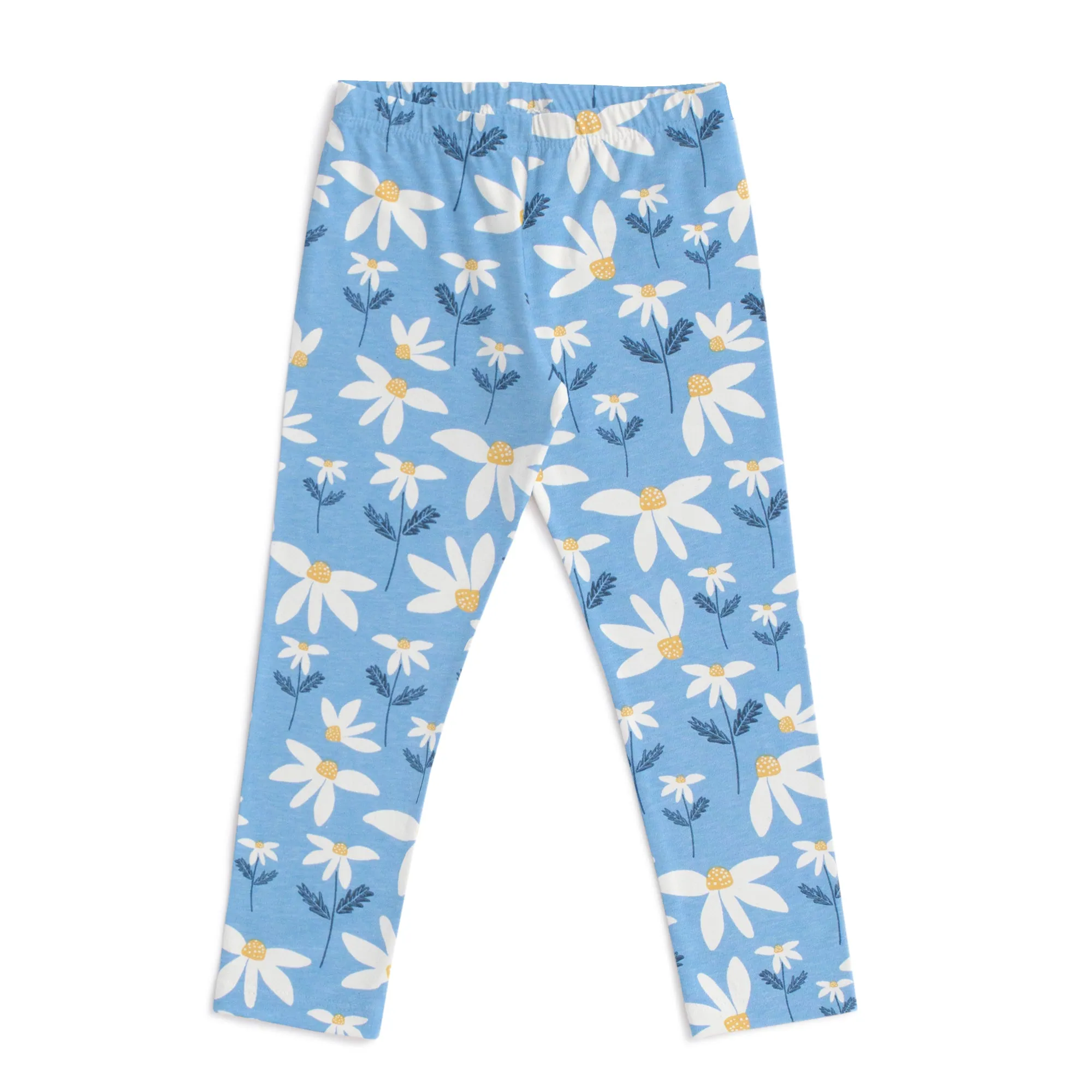 Baby Leggings - Daisies Blue