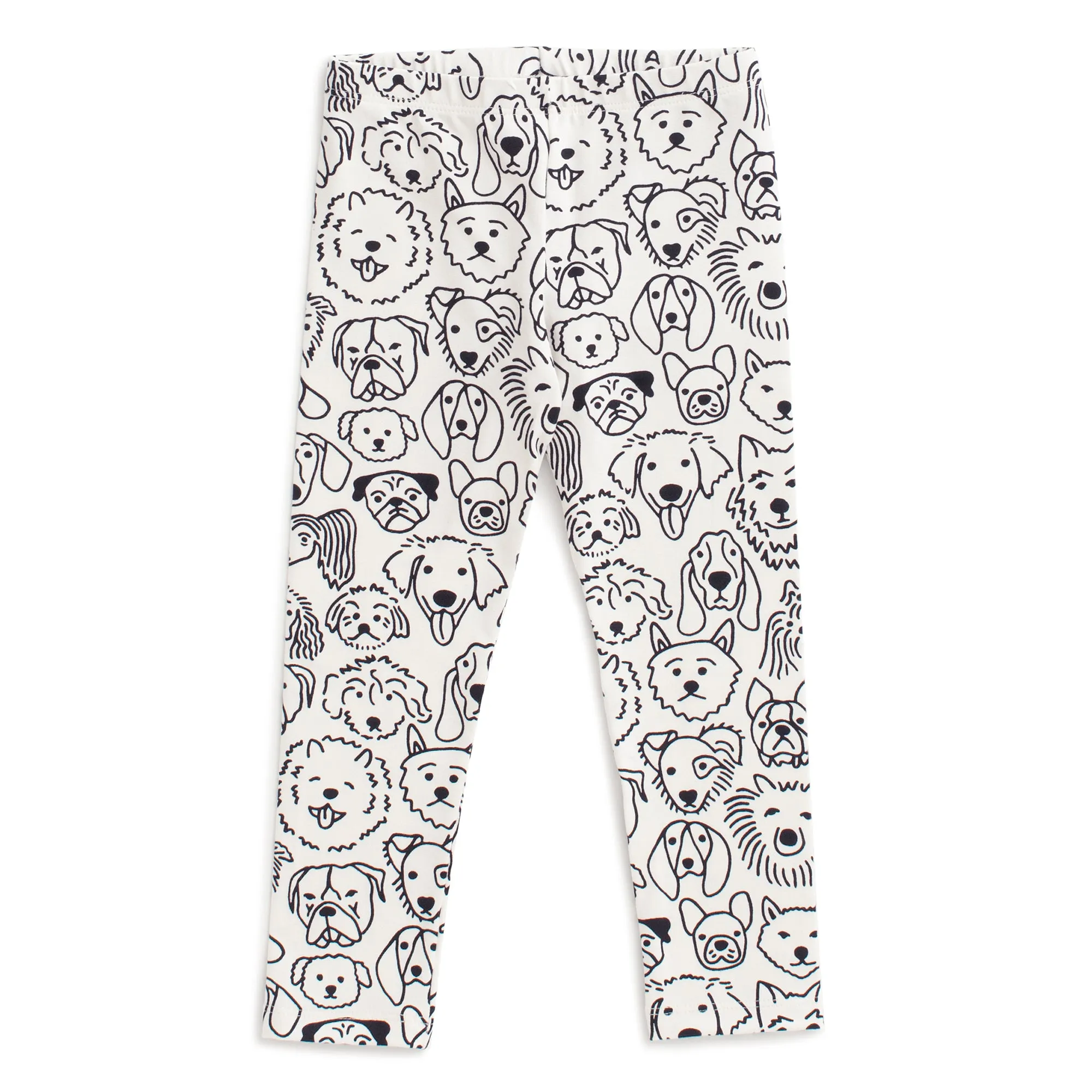 Baby Leggings - Dogs Black