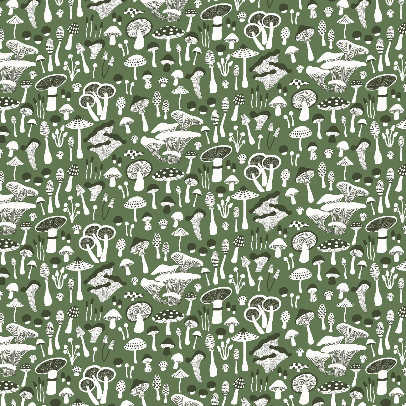 Baby Leggings - Fungi Green