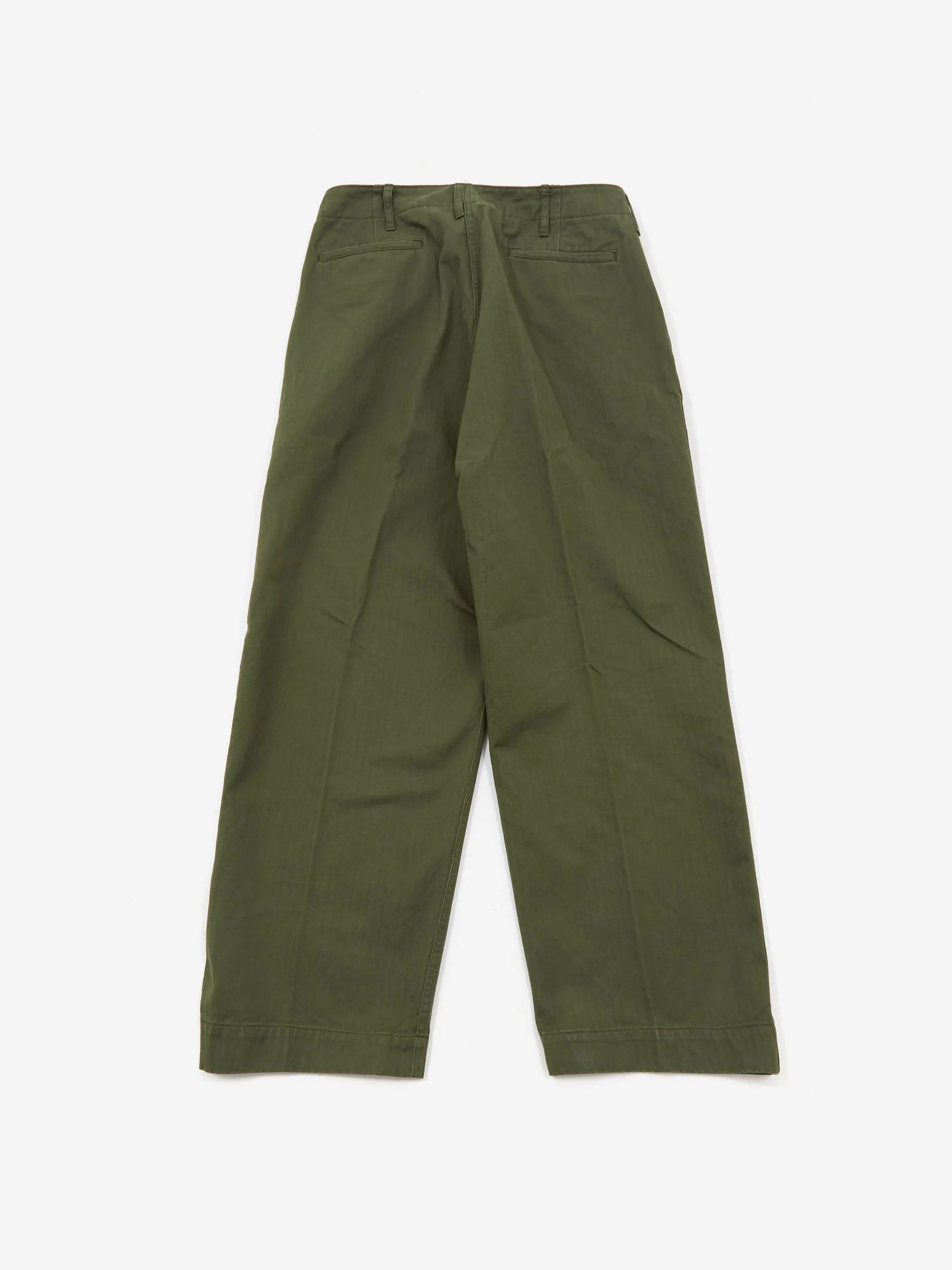 Beams Plus MIL Trousers Herringbone - Olive