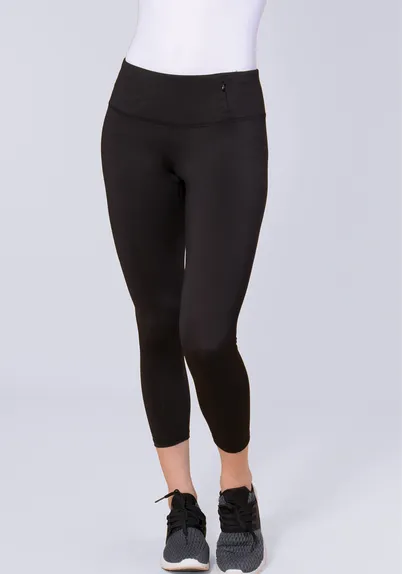 Black Active Crop Leggings