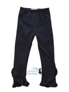 Black Jubilee Ruffle Pants