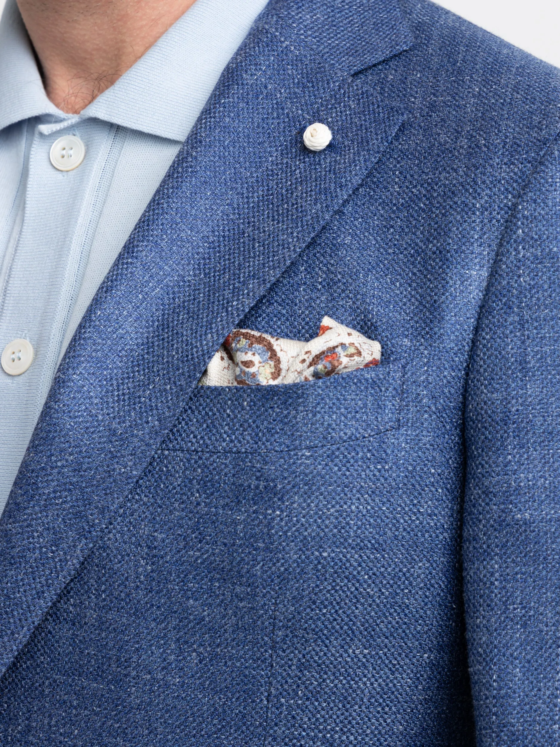 Blue Linen Sport Jacket