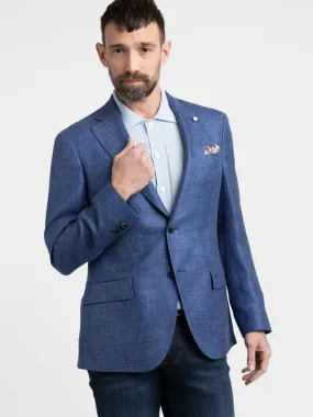 Blue Linen Sport Jacket