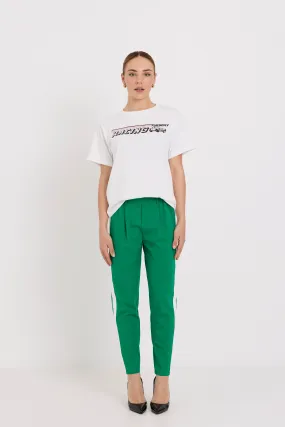 Bobbie Pants | Green/White