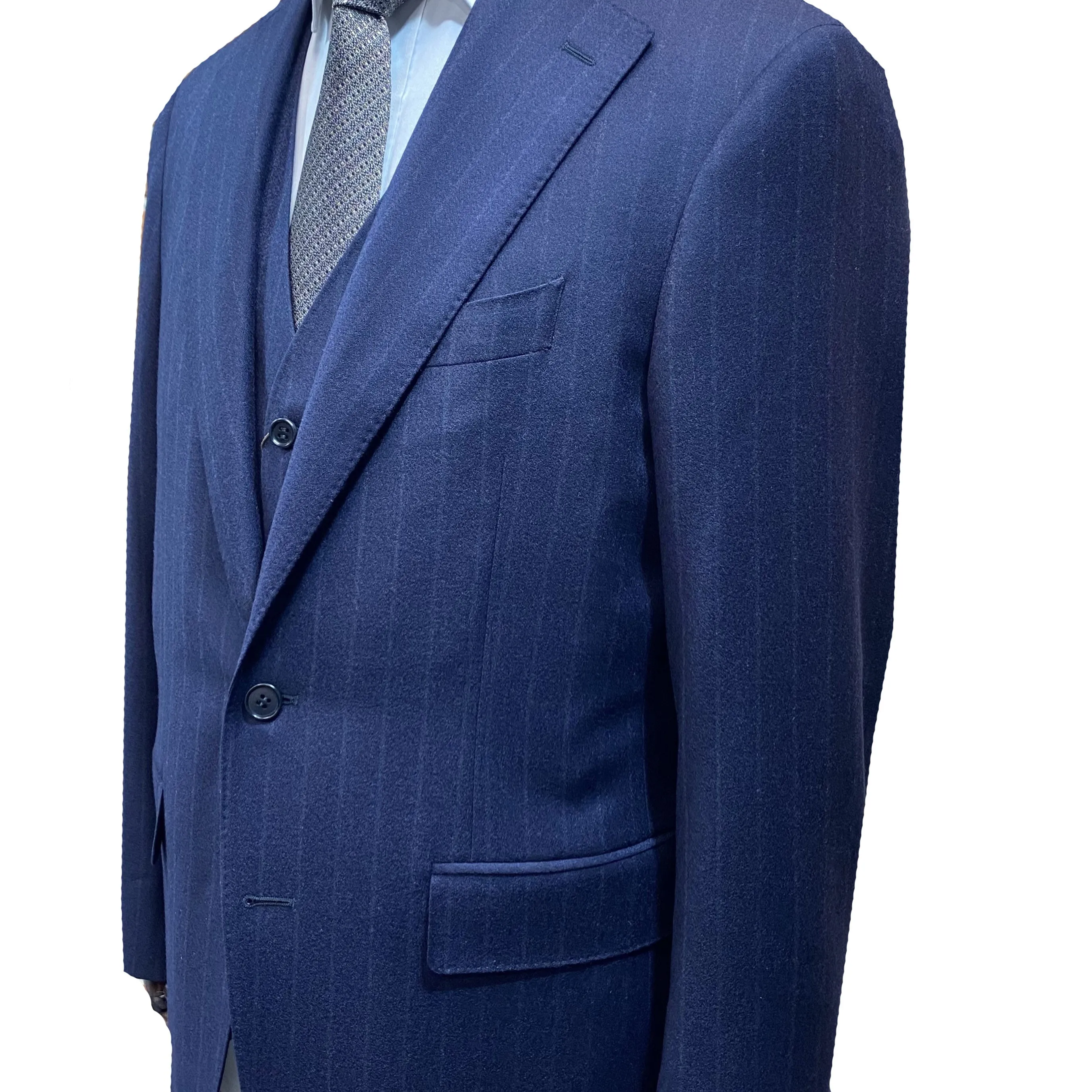 Canali Navy Pin Stripe Suit