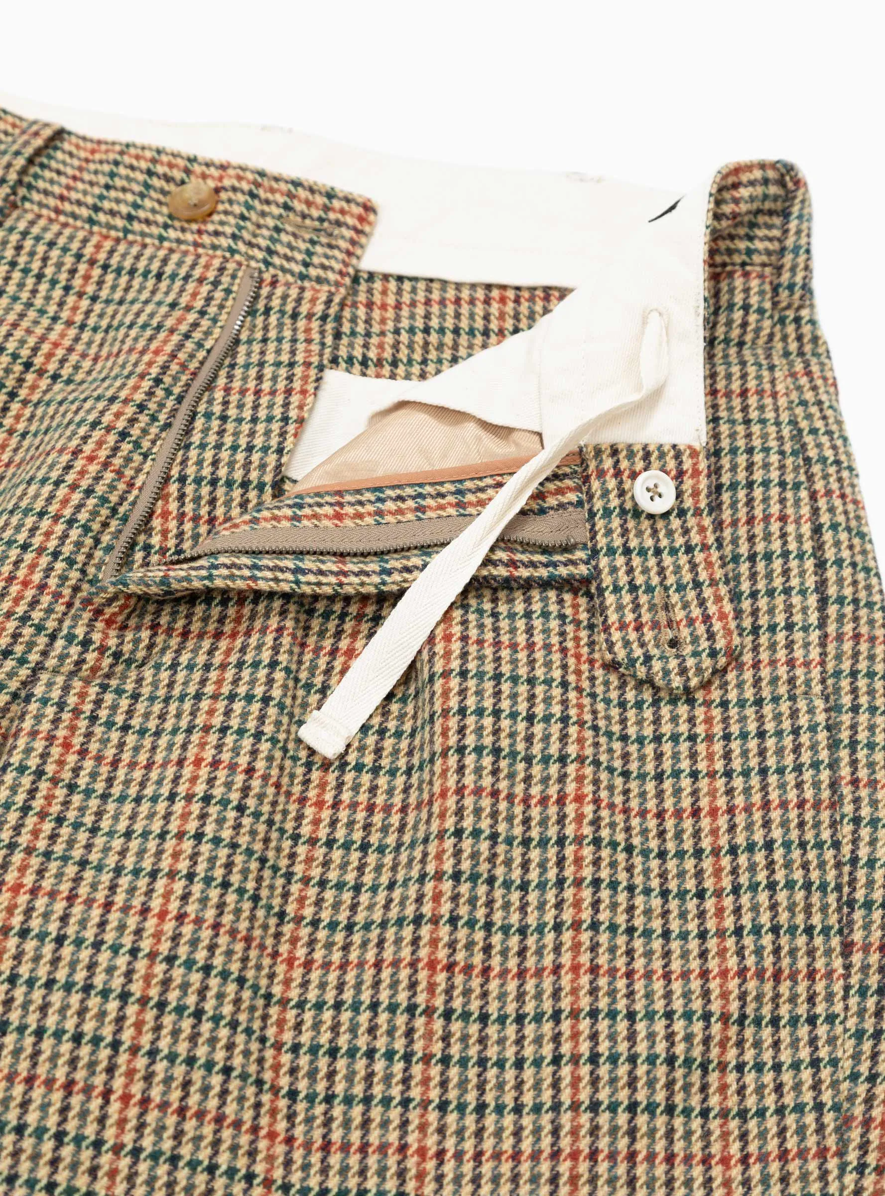 Carlyle Trousers Khaki Gunclub Check