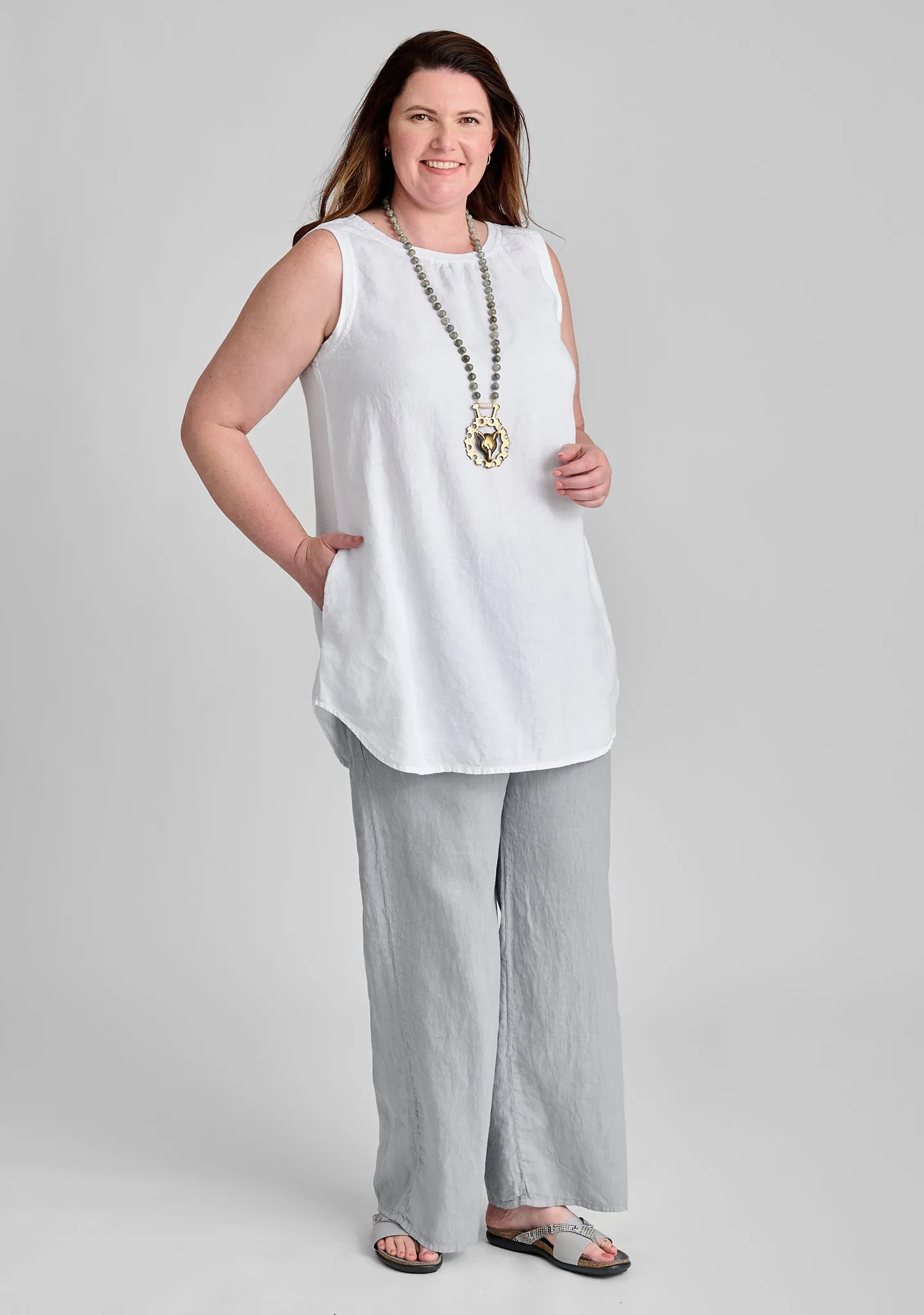 Coastal Tunic - Linen Tank Top