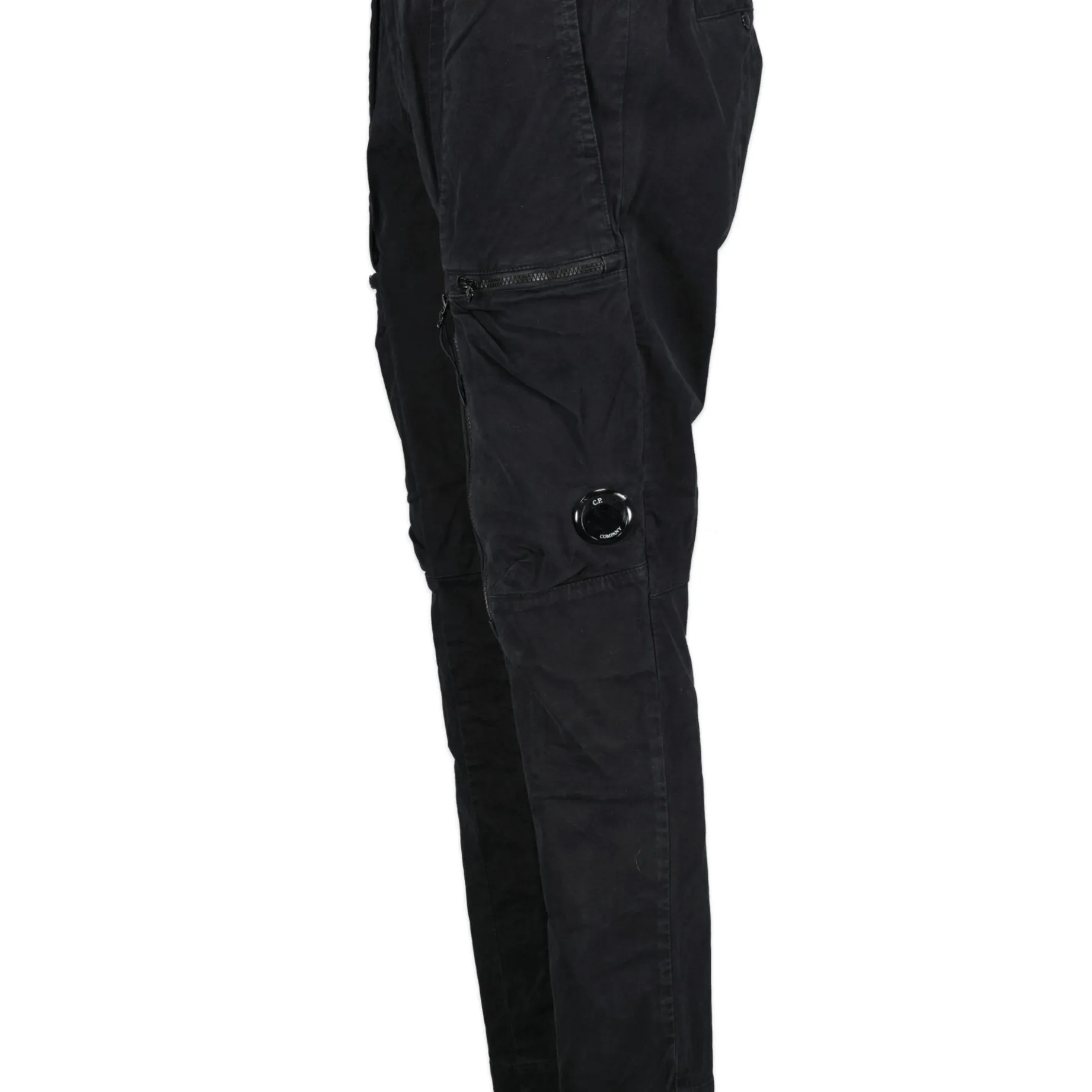 CP COMPANY Stretch Sateen 7 Pocket Cargo Pants Black