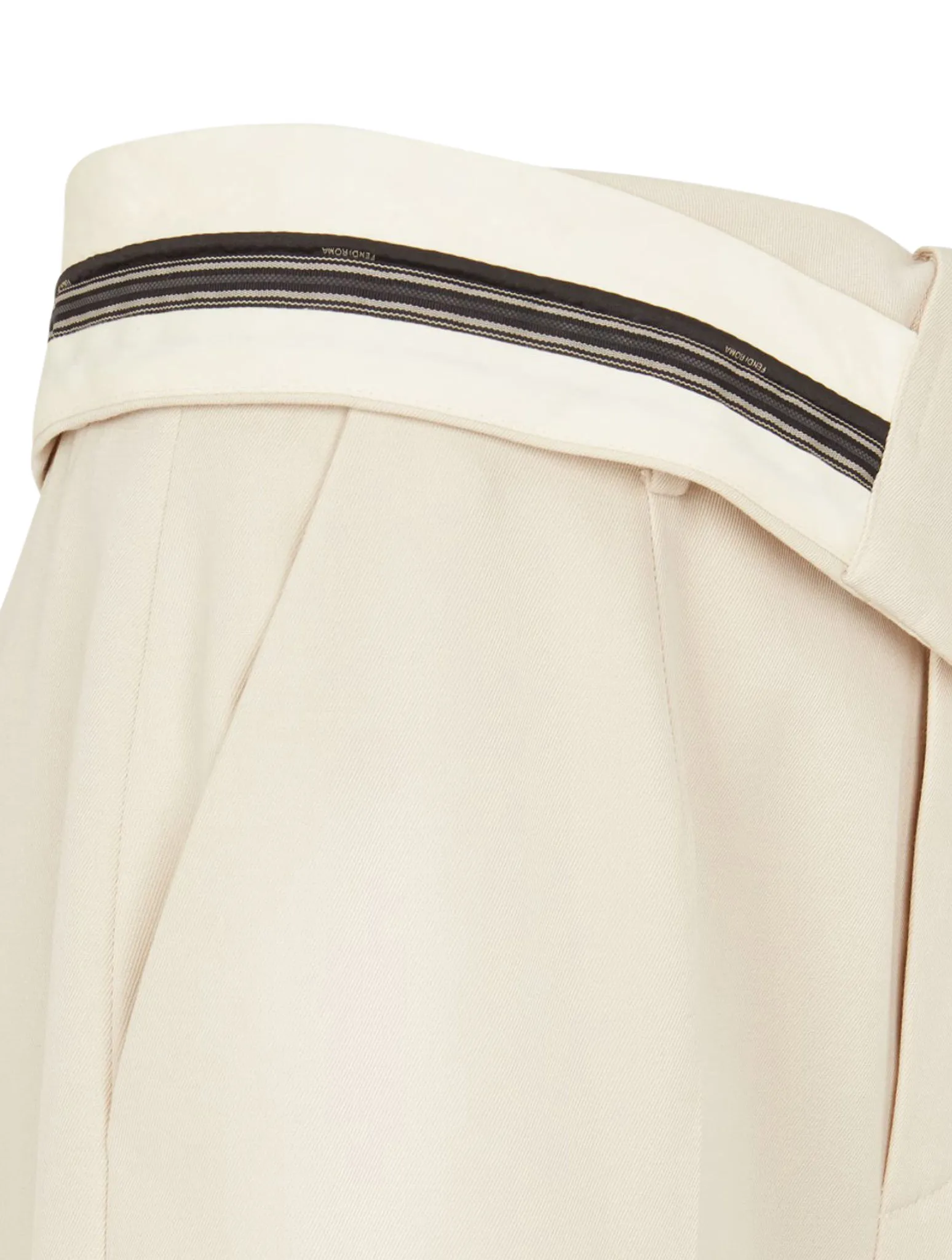 Cream gabardine trousers