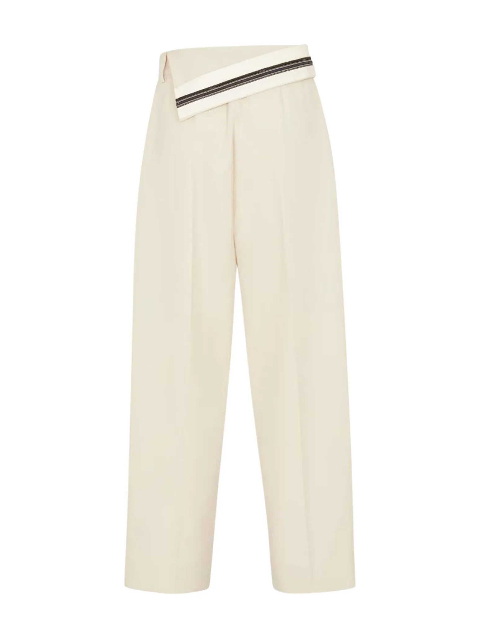 Cream gabardine trousers