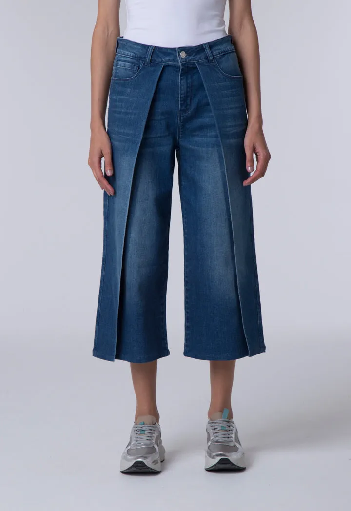 Cropped Wide Leg Jeans