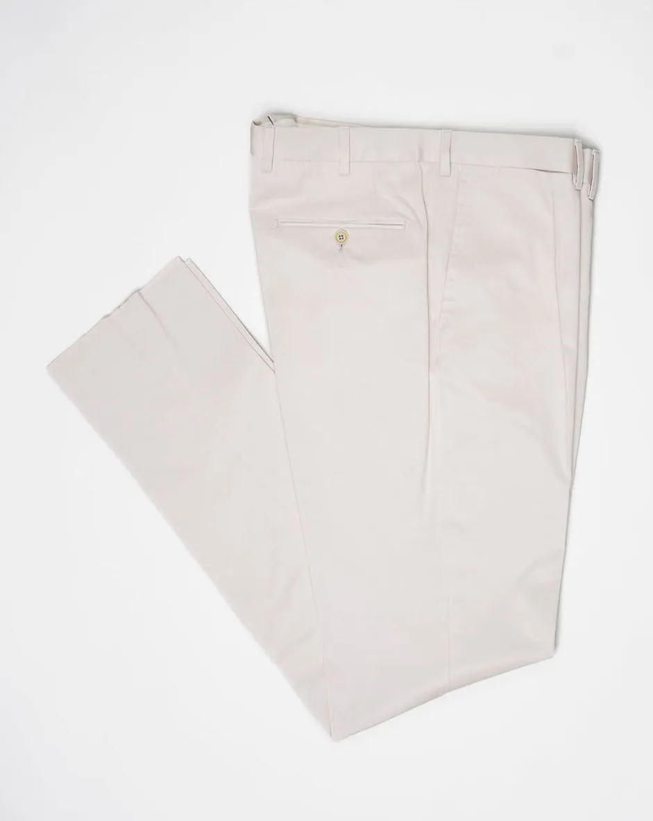 De Petrillo Cotton Trousers / Chalk