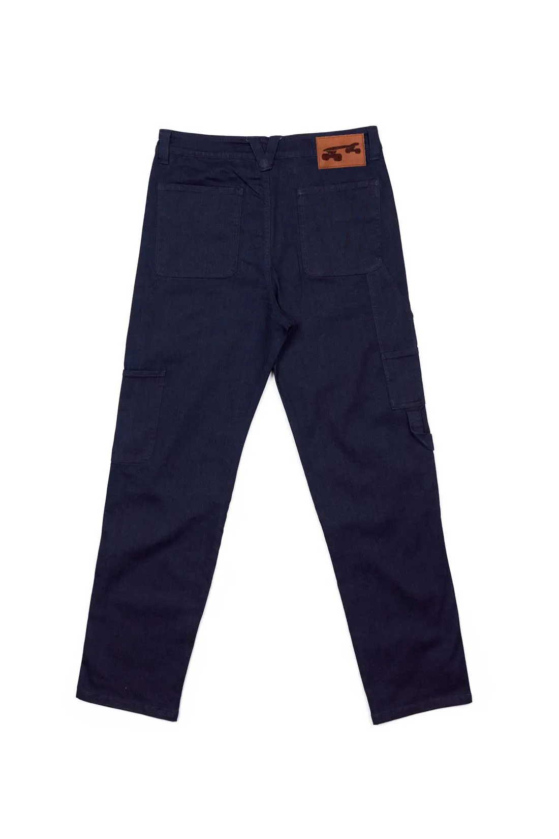 DORFMAN - Carpenter Pant In Stretch Raw Denim - Indigo