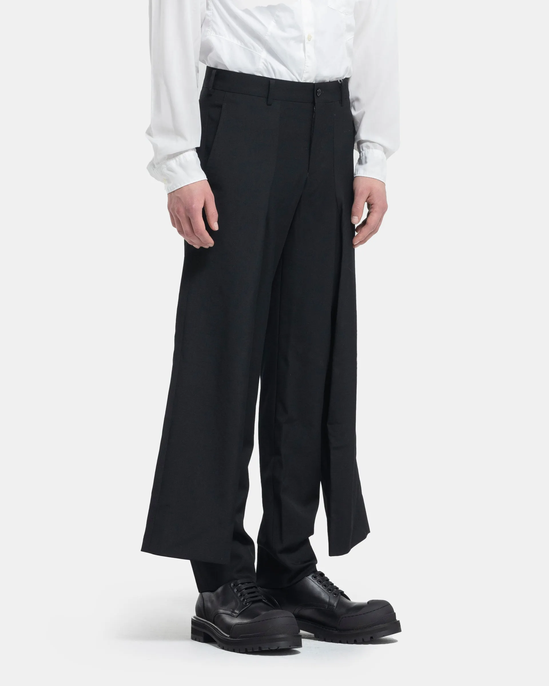 Double-Leg Trouser in Black