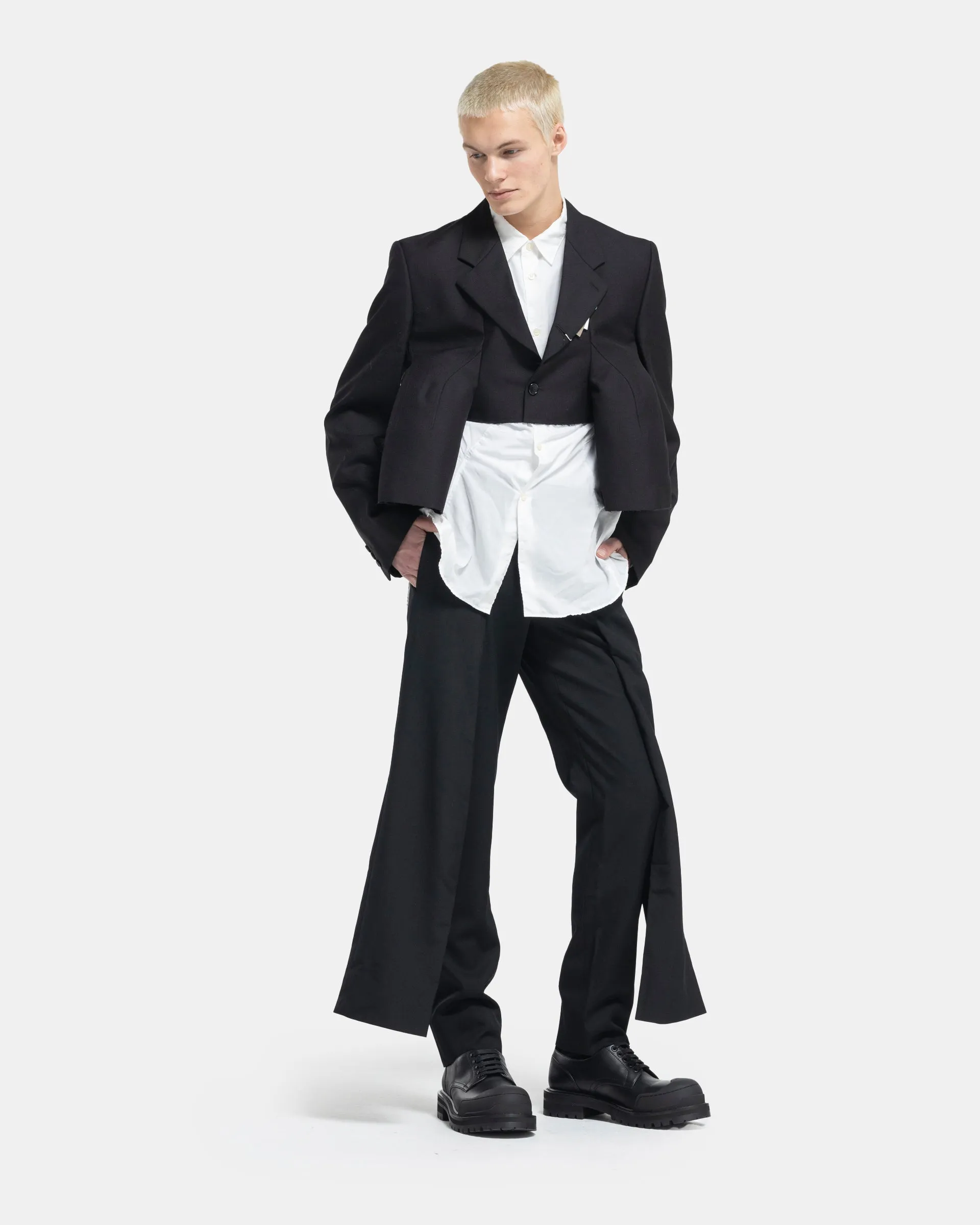 Double-Leg Trouser in Black