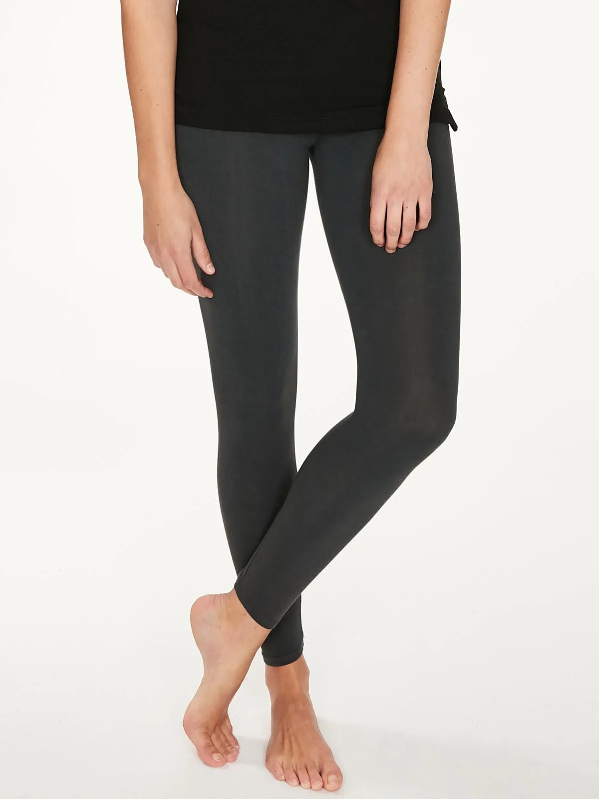 Essential Bamboo Organic Cotton Leggings - Pewter