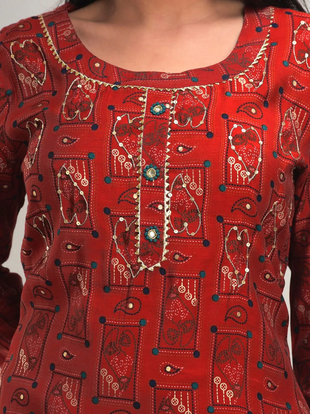 Ethnic Printed Kurta Palazzo