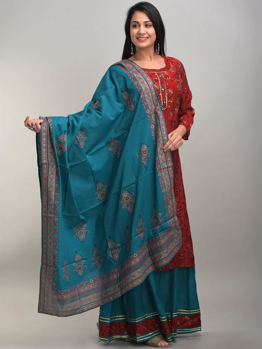 Ethnic Printed Kurta Palazzo