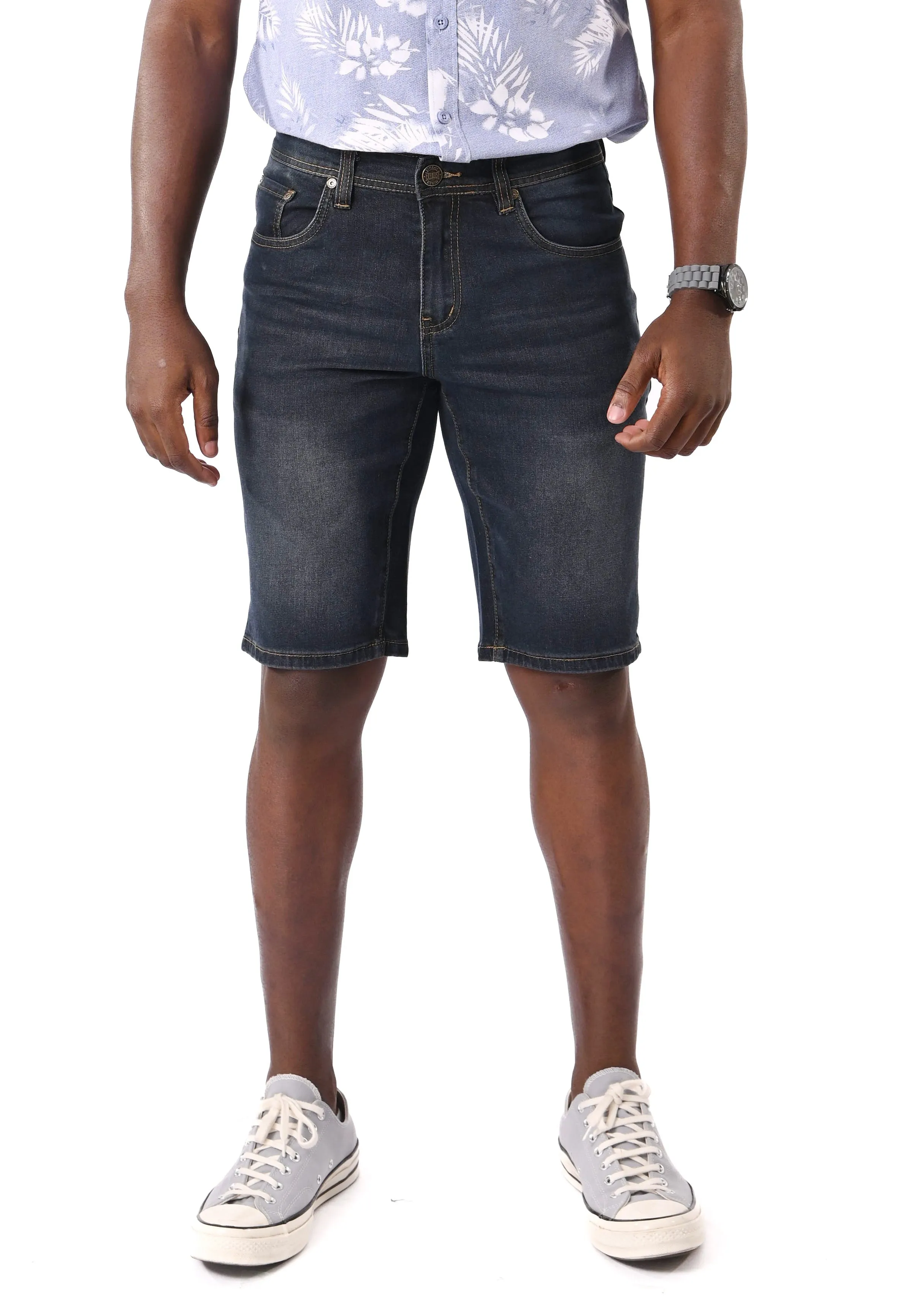 EXHAUST Stretchable Jeans Short Pants [Slim Fit] 1360