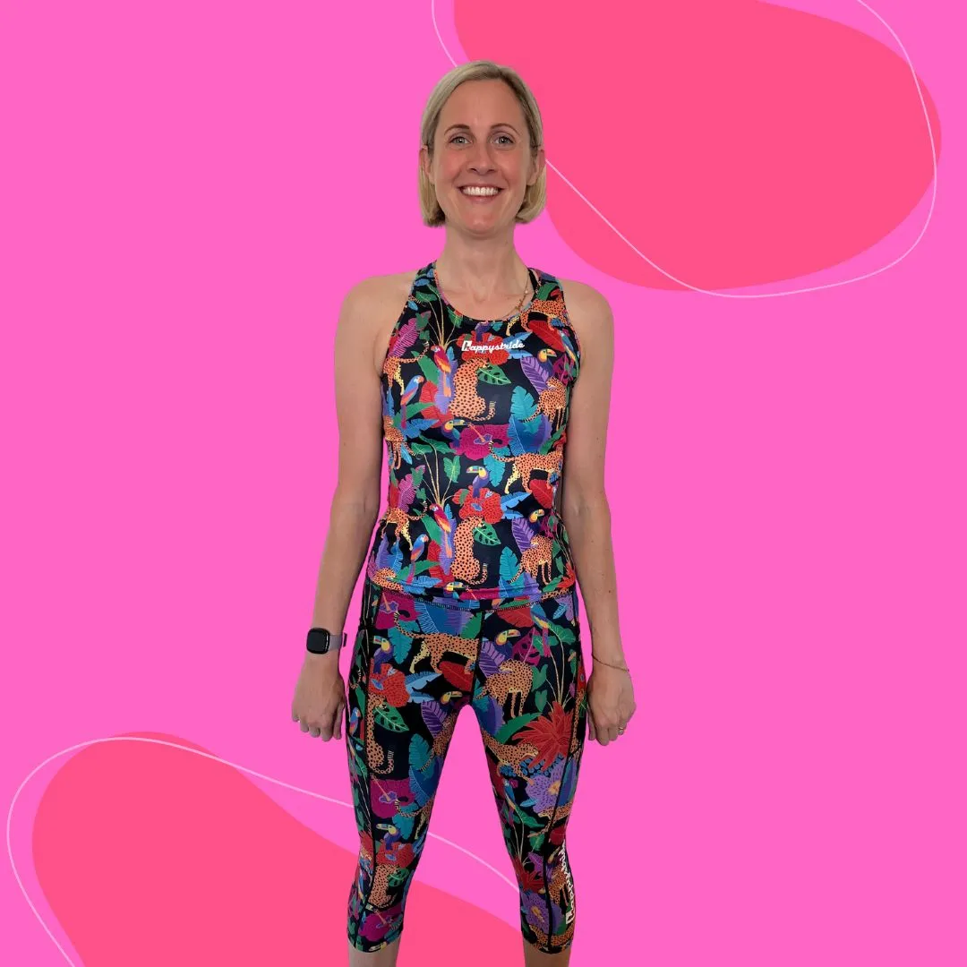 ''Exotic tropic'' capri leggings