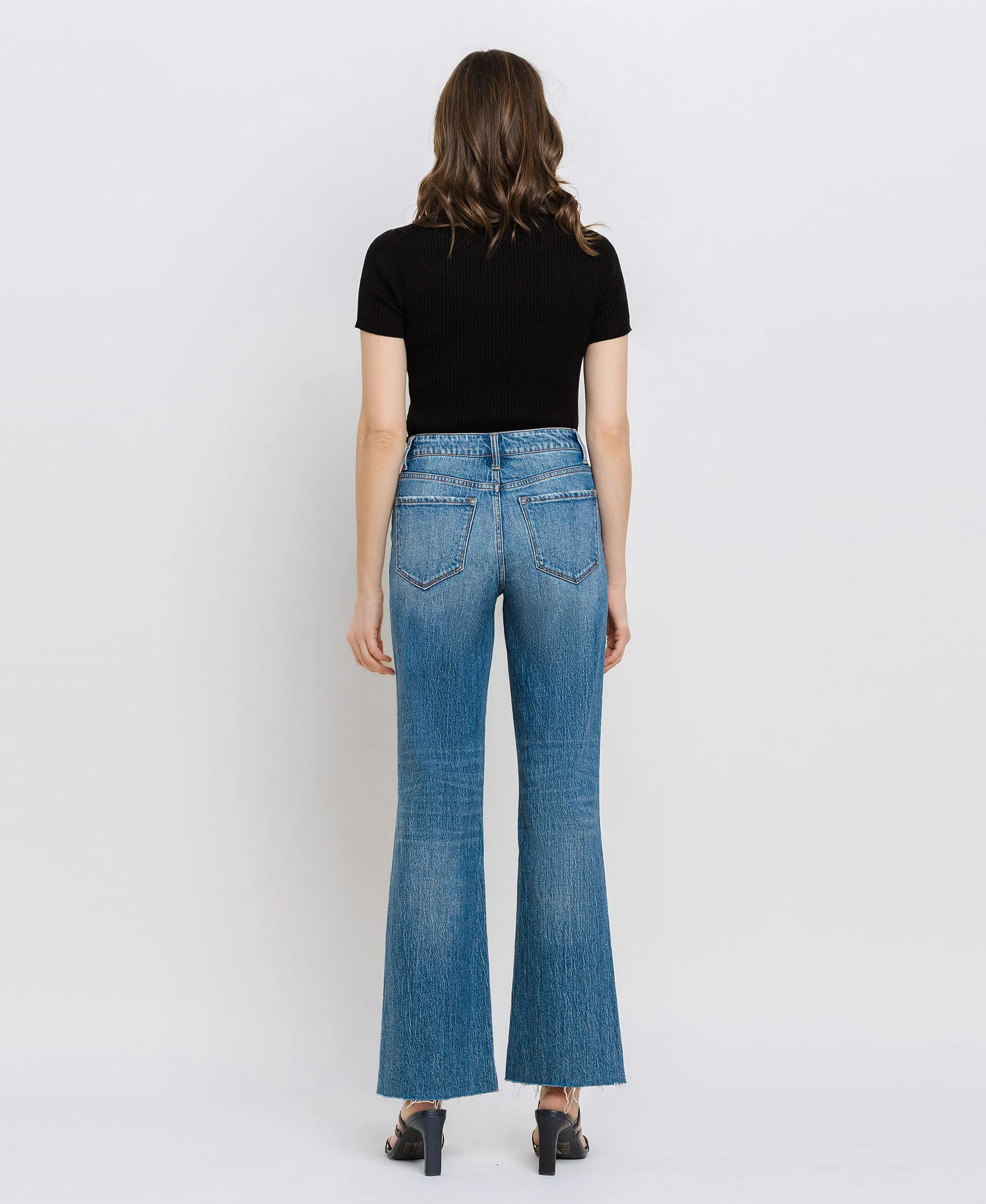 Exuberantly - High Rise Wide Leg Jeans