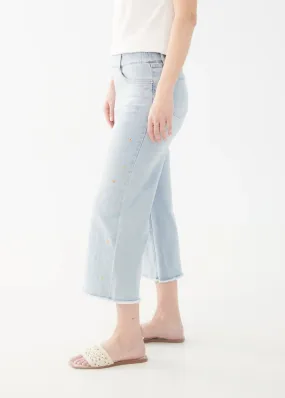 FDJ Pull-On Wide Crop Pants | Sky Blue