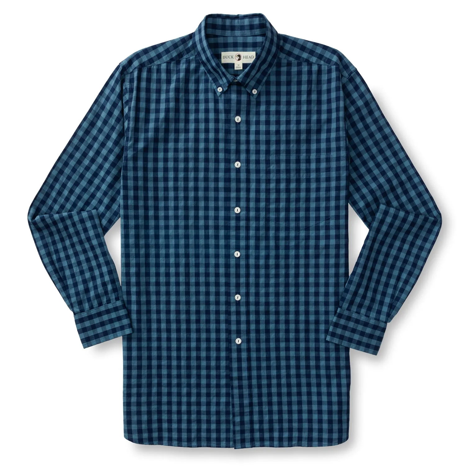 Felton Plaid Indigo Sport Shirt