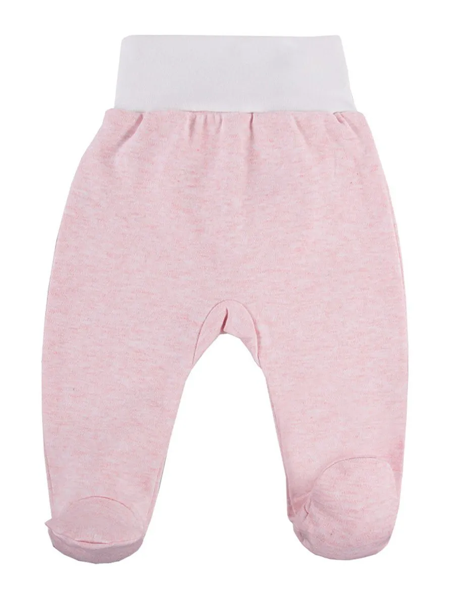 Footed Trousers, Pink With Alpaca Face On Rear