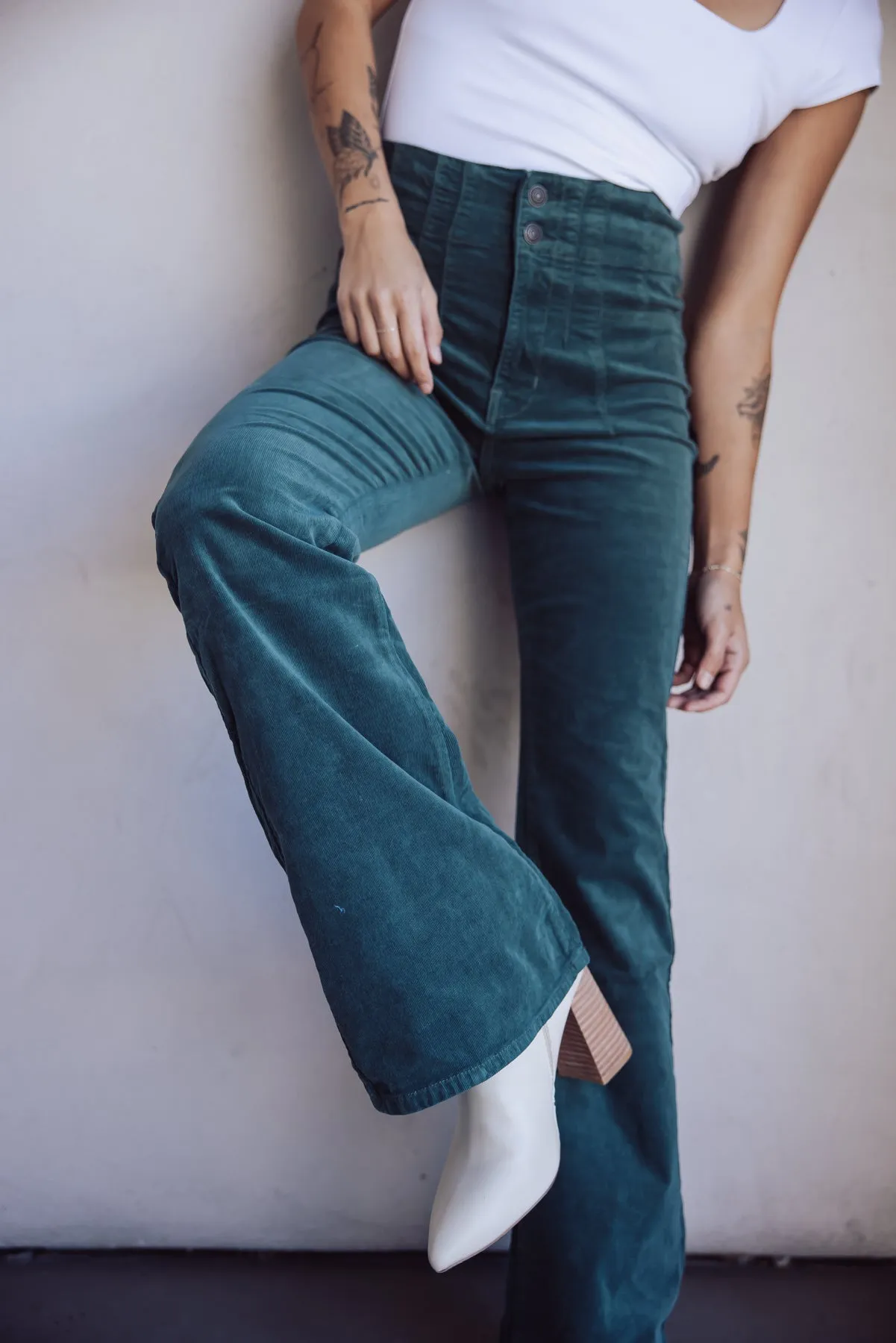 Free People Jayde Corduroy Flare Pants