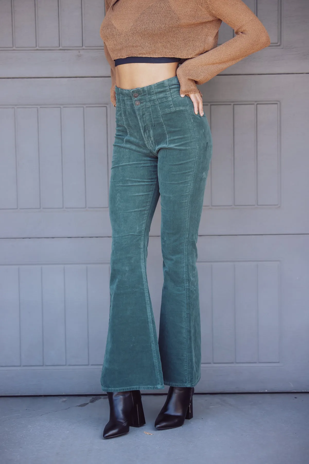 Free People Jayde Corduroy Flare Pants