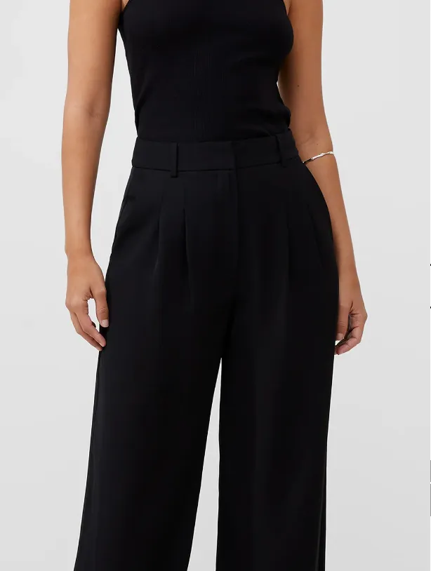 French Connection Wide Leg Harry Suiting Trouser Pants - 2 Colors!