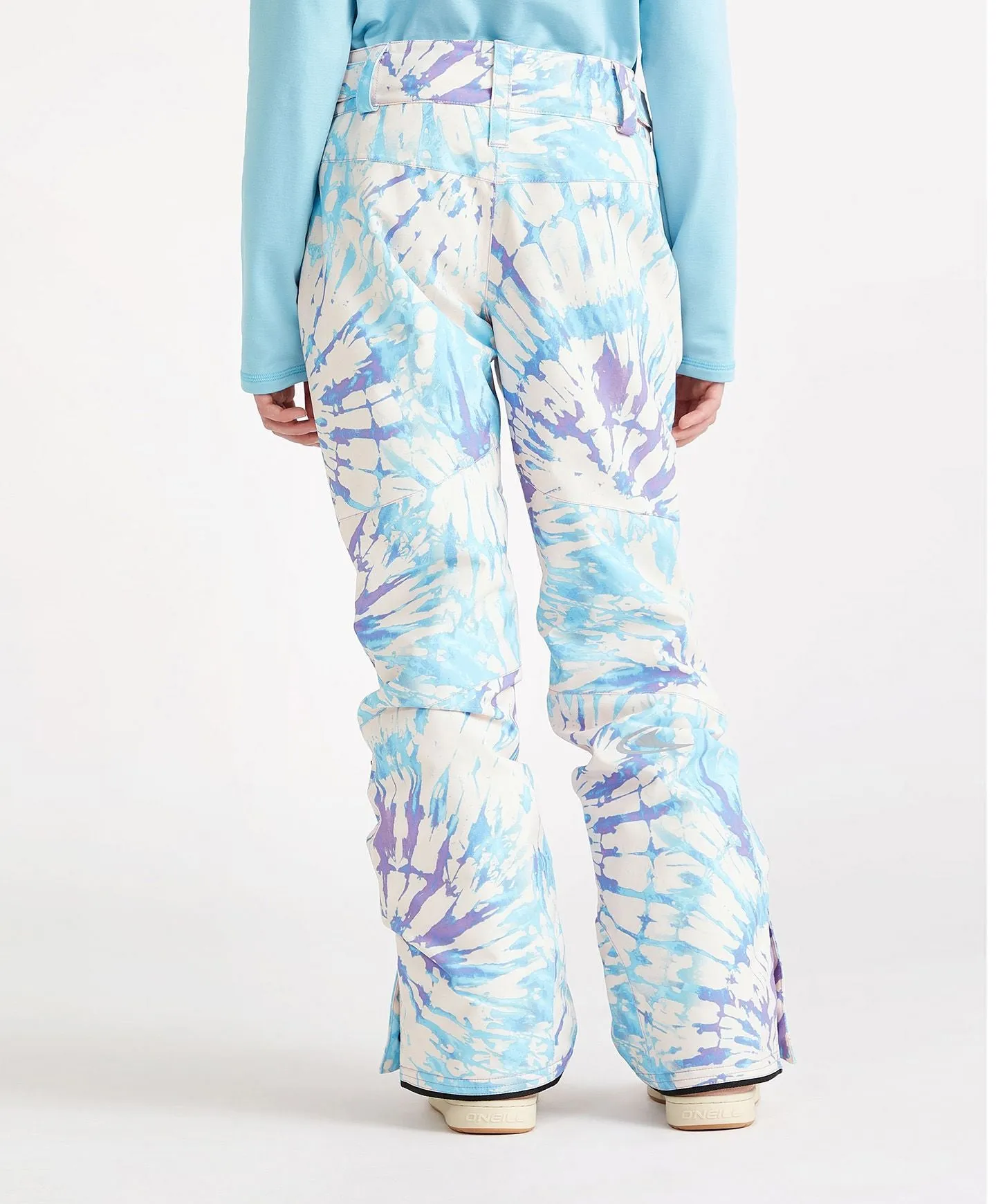 Girl's Star Printed Snow Pants - Pink Tie Dye