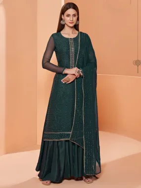 Green Sharara Suit