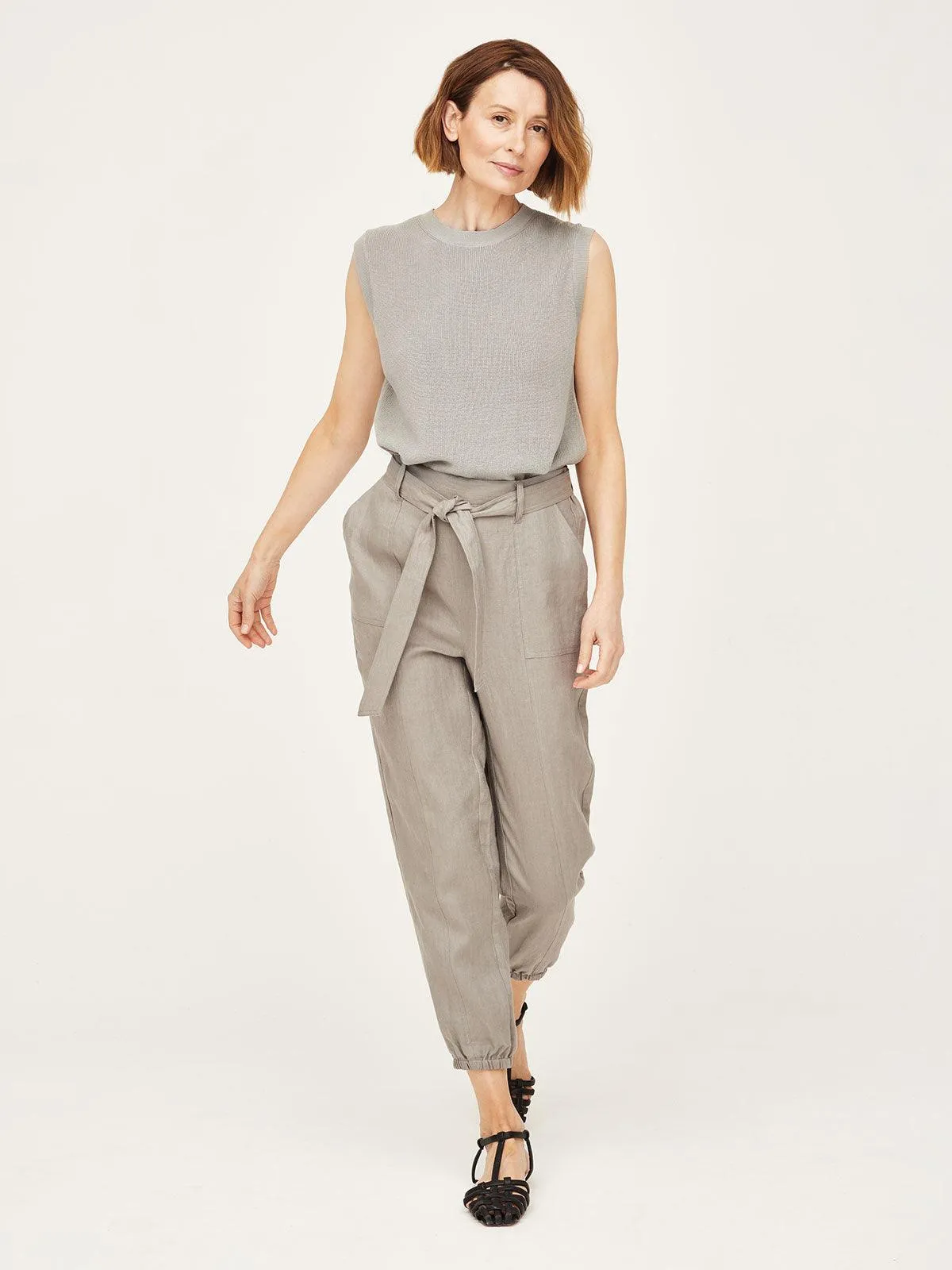 Hadley Hemp Belted Cargo Trousers