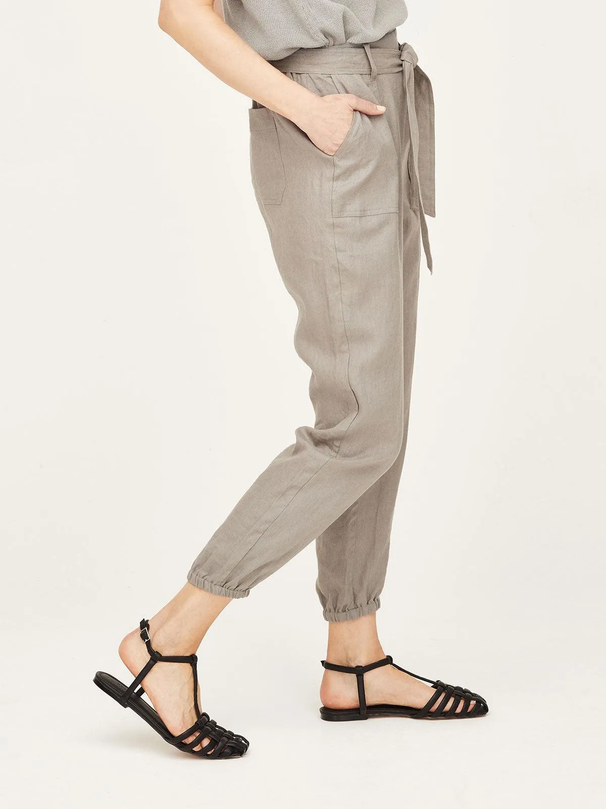 Hadley Hemp Belted Cargo Trousers