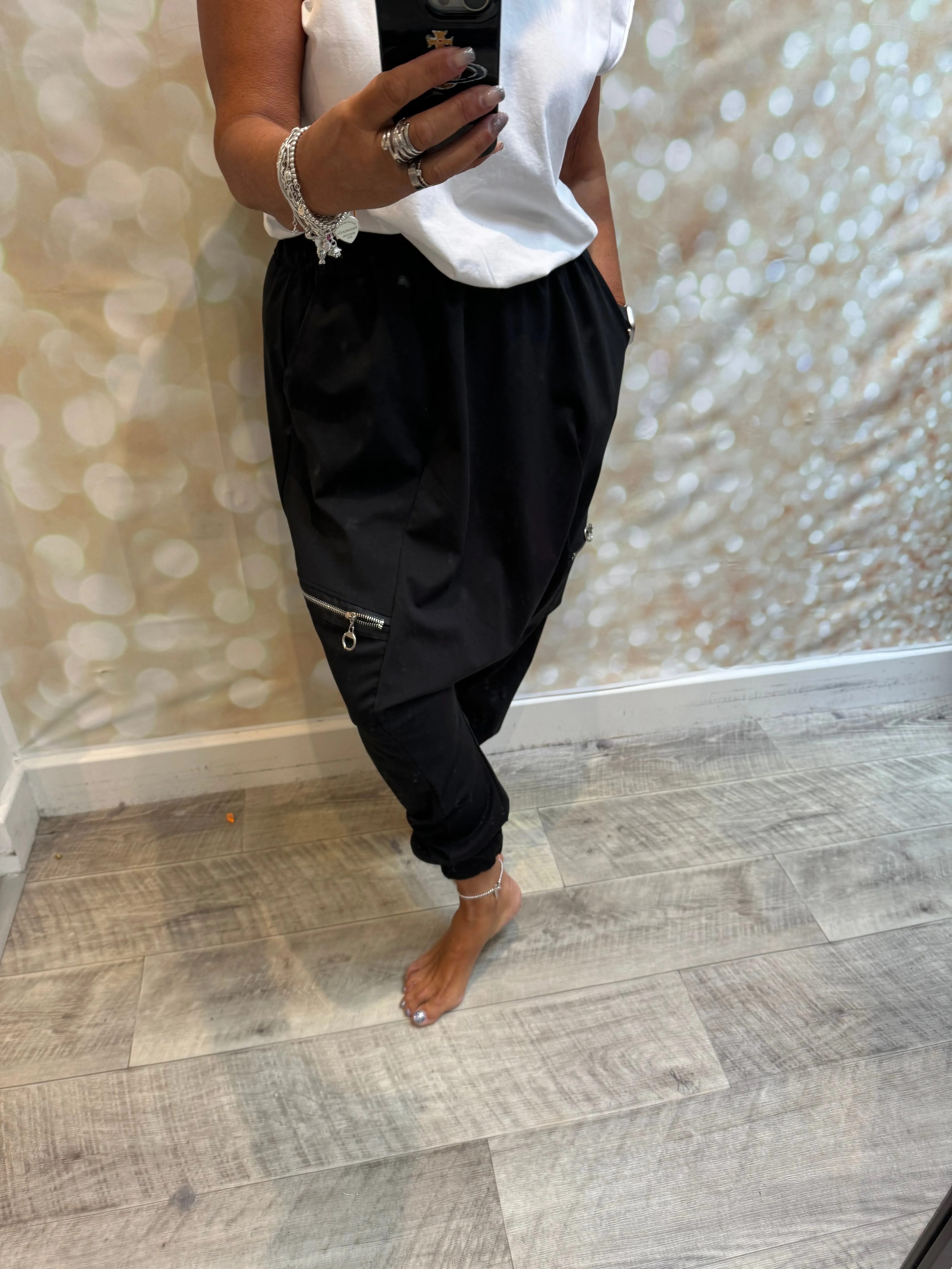 Hareem Zip Pocket Trousers