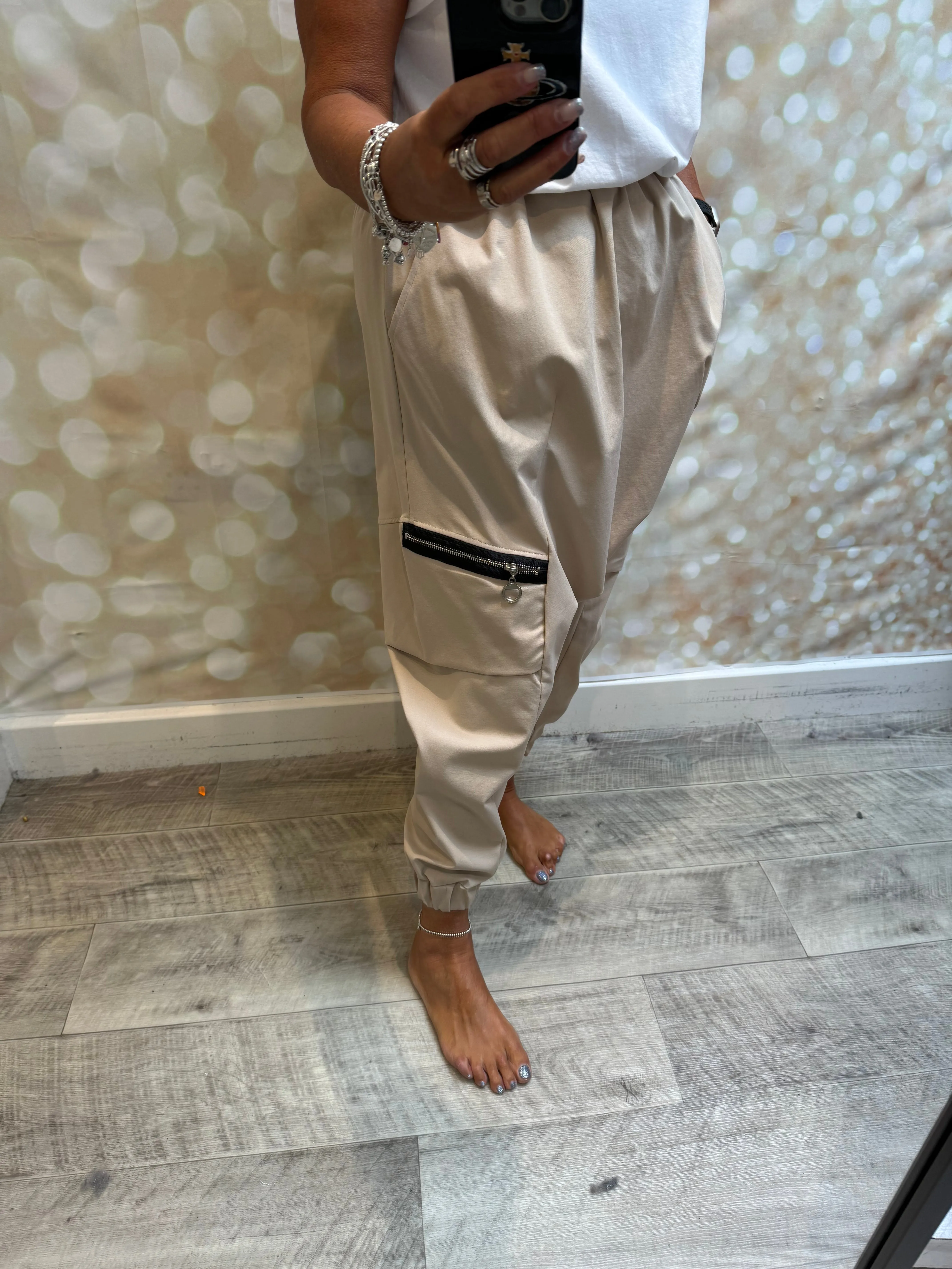 Hareem Zip Pocket Trousers