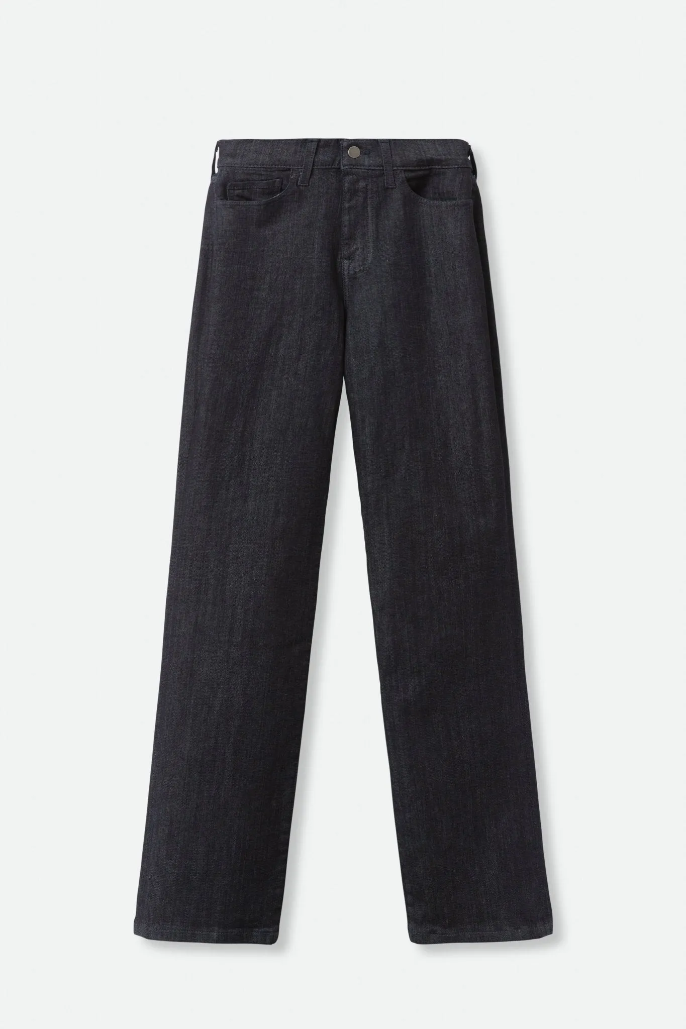 HIGH-RISE FIVE POCKET STRAIGHT LEG IN DARK WASH DENIM STRETCH