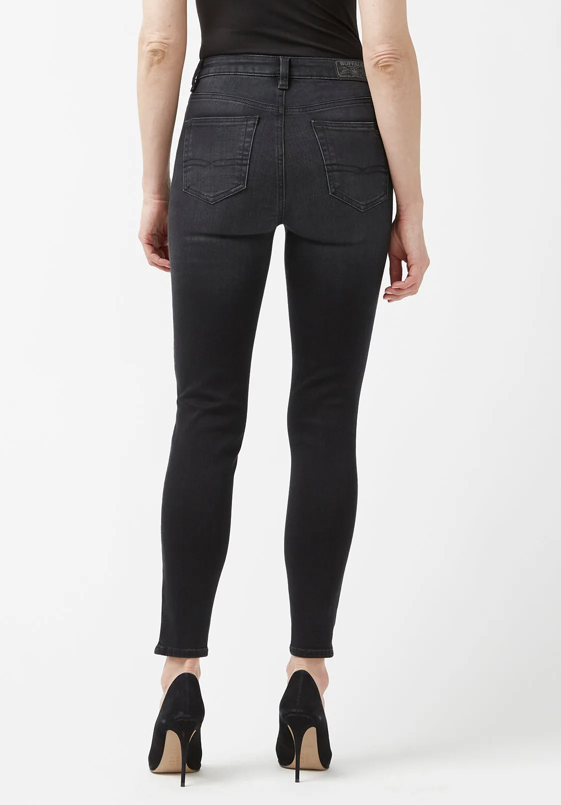 High Rise Skinny Skylar Women's Jeans in Carbon Black - BL15664