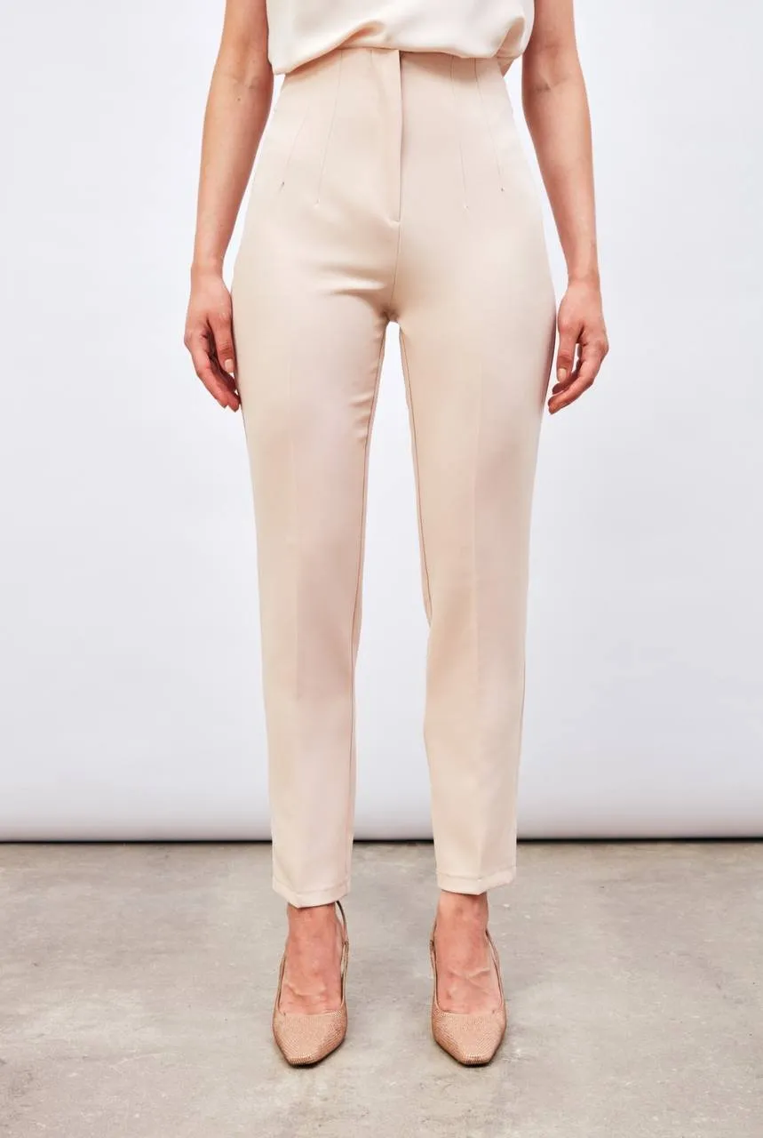 High Waist Pleated Trousers